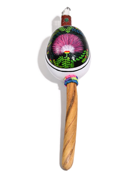 Peruvian Maraca Painted - Bobinsana Flower 4 | mmr083