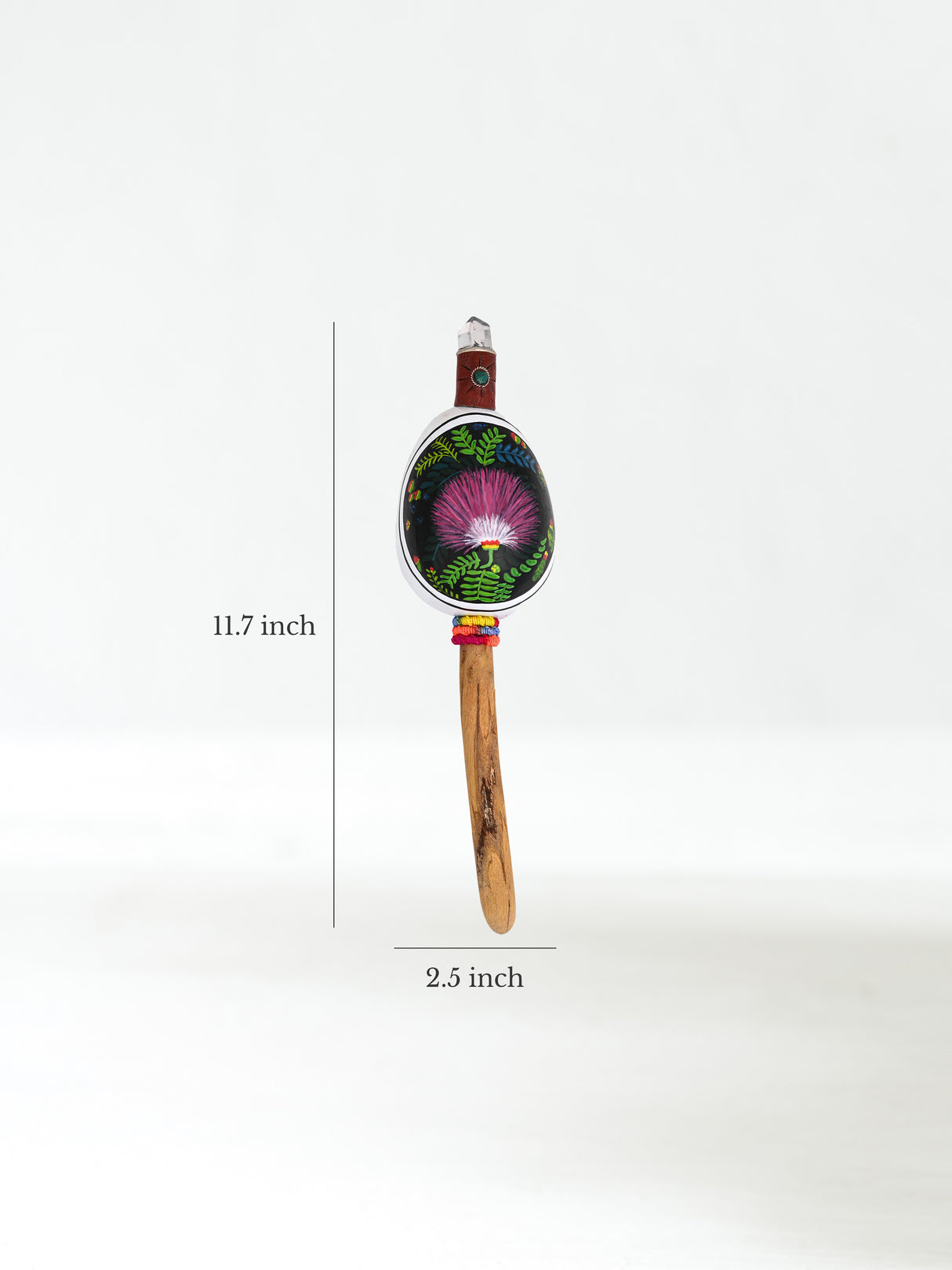 Peruvian Maraca Painted - Bobinsana Flower Dimension | mmr083