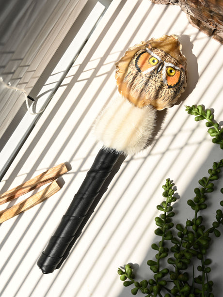 mmr11-01 3 | rawhide owl rattle