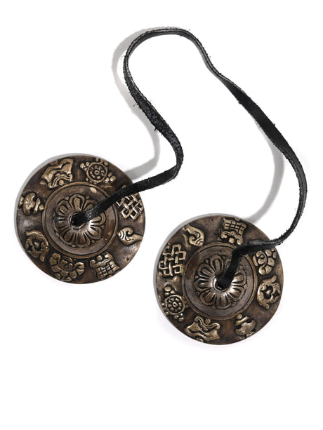 Black Om Tingsha - 1.75 inch 1 | mmt2