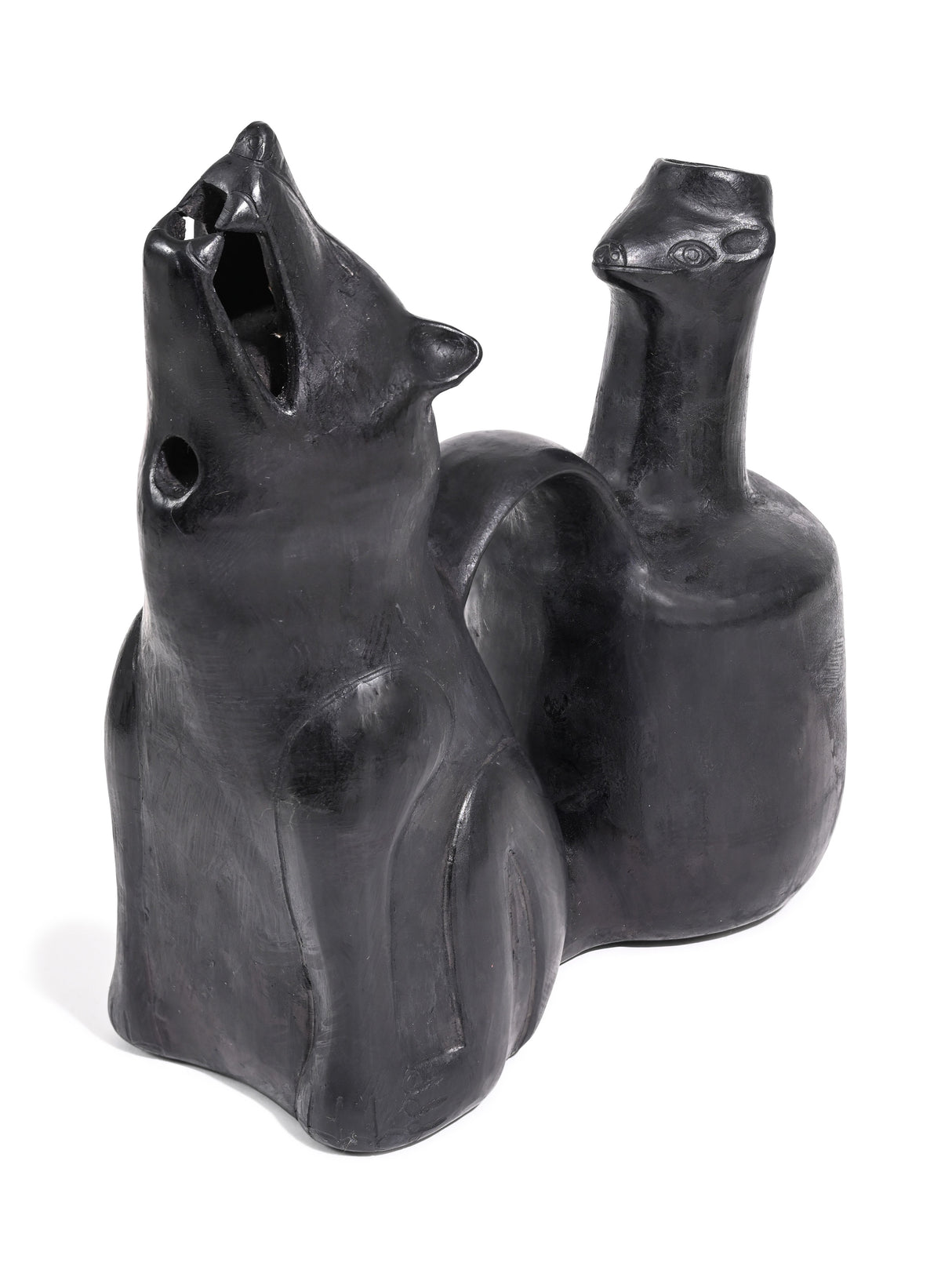 Huaco Silbador-Peruvian Whistling Vessel - Howling Wolf 1 | mmwv024