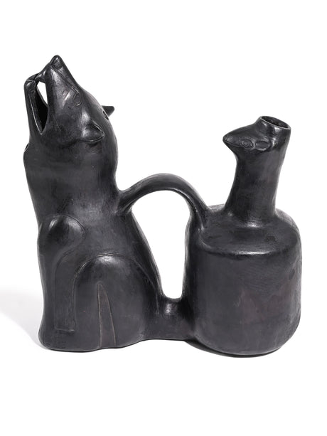 Huaco Silbador-Peruvian Whistling Vessel - Howling Wolf 3 | mmwv024