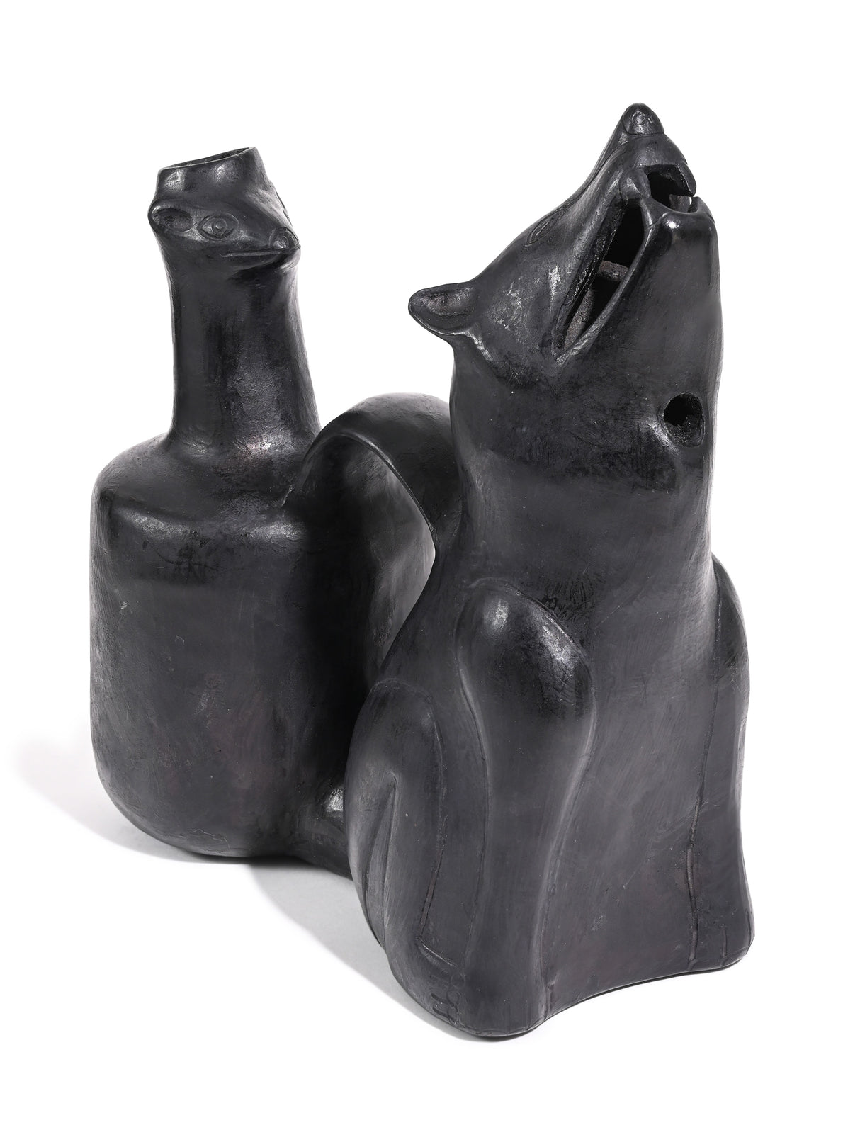 Huaco Silbador-Peruvian Whistling Vessel - Howling Wolf 2 | mmwv024