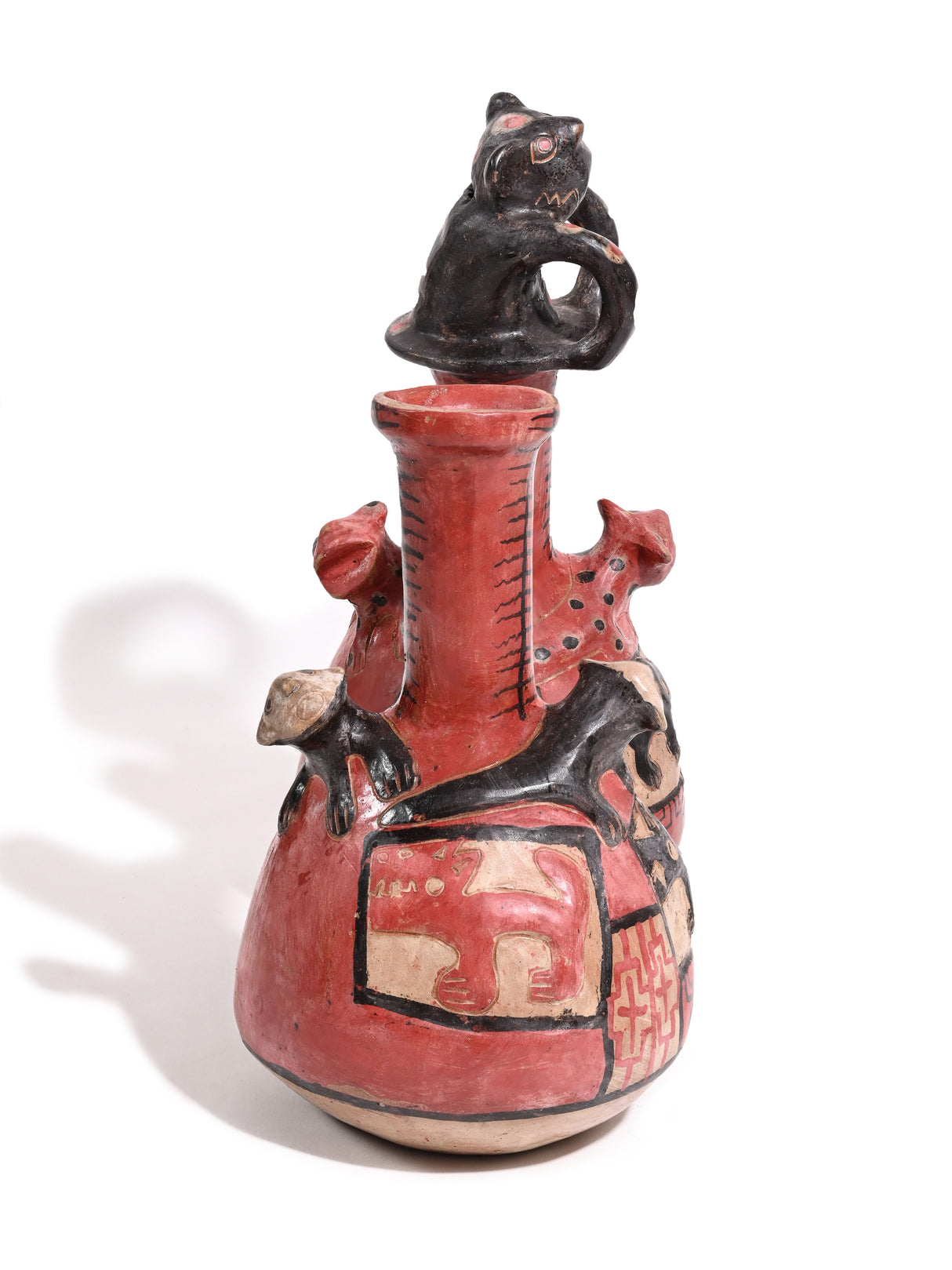 Huaco Silbador-Peruvian Whistling Vessel - Female Cougar 2 | mmwv027