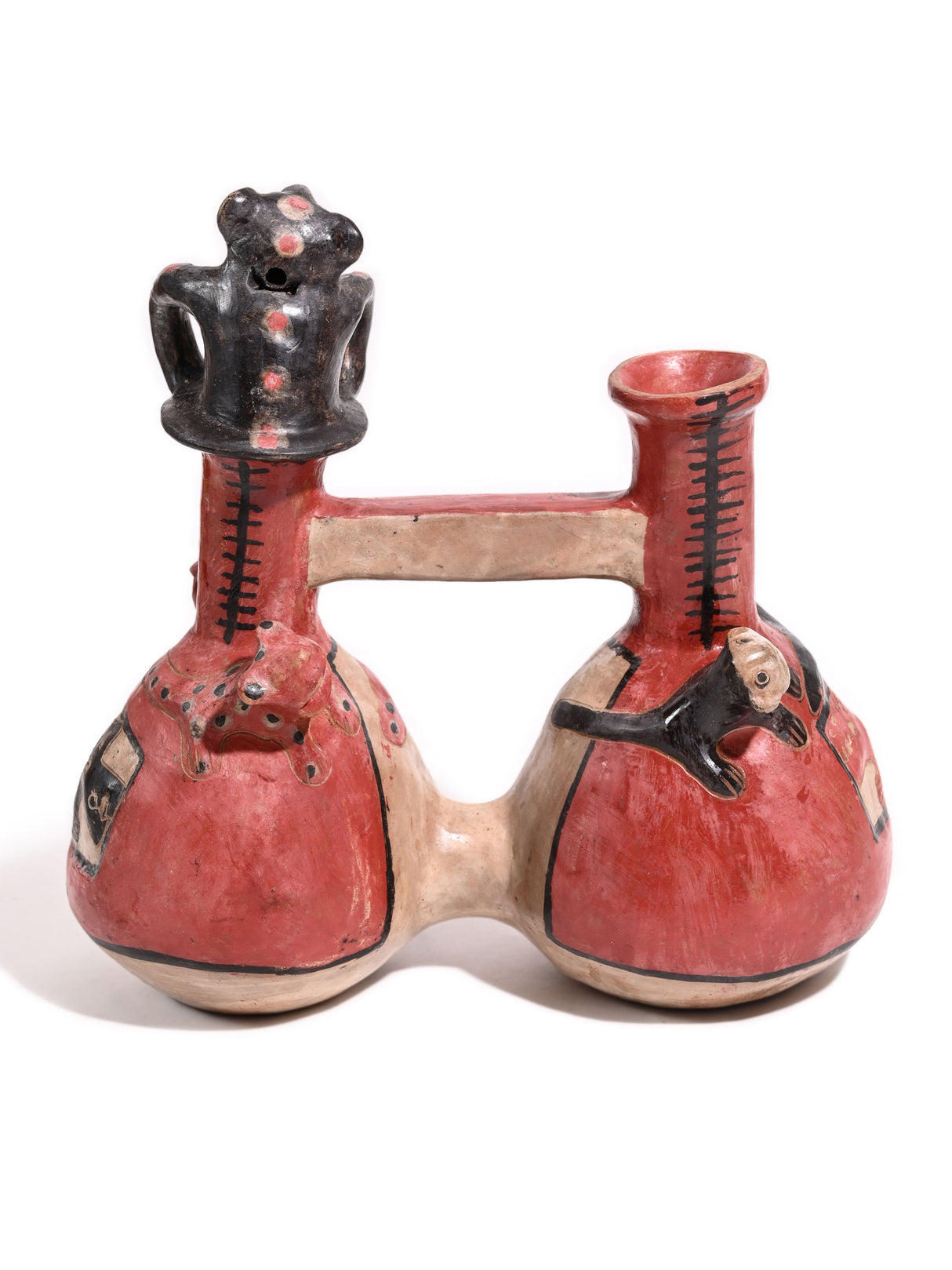 Huaco Silbador-Peruvian Whistling Vessel - Female Cougar 3 | mmwv027