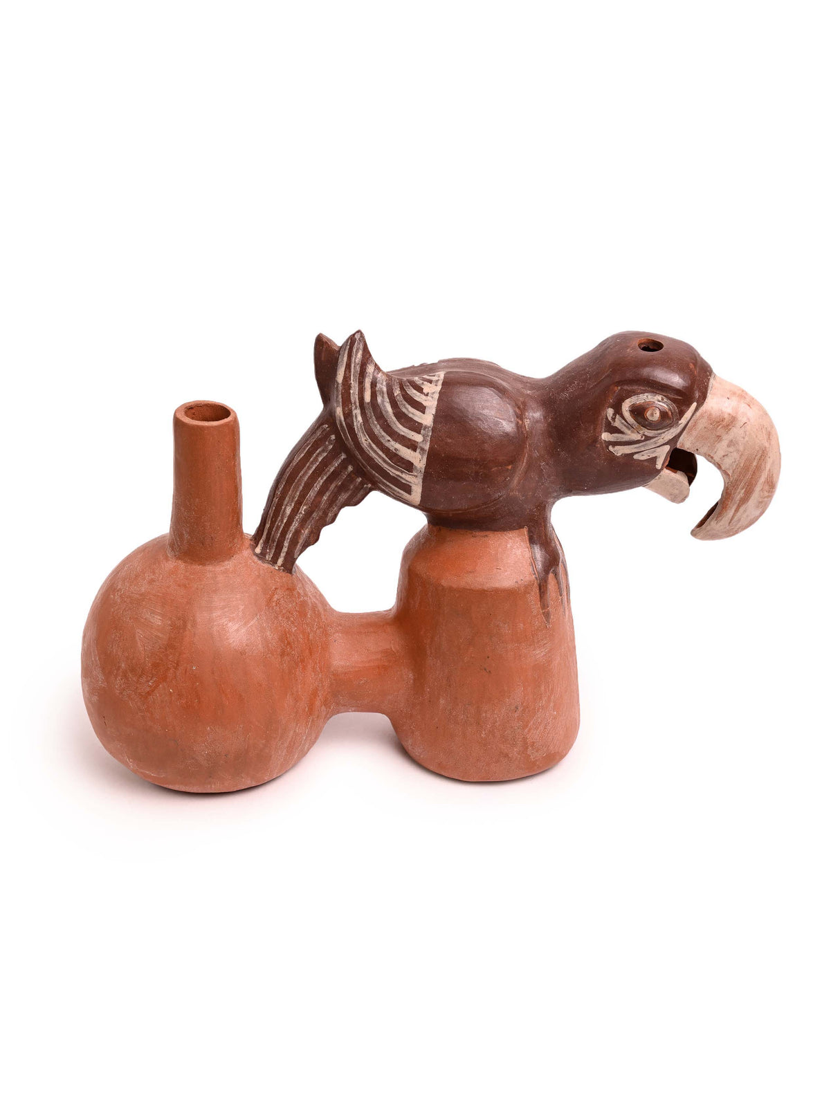 Huaco Silbador-Peruvian Whistling Vessel - Parrot - mmwv046