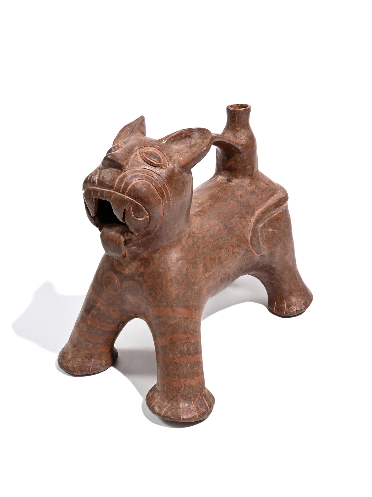 Huaco Silbador-Peruvian Whistling Vessel - Jaguar | mmwv057