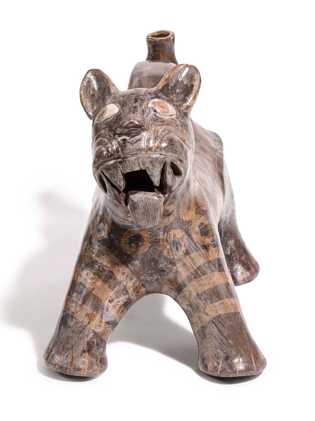 Huaco Silbador-Peruvian Whistling Vessel - Jaguar - Small 1 | mmwv057