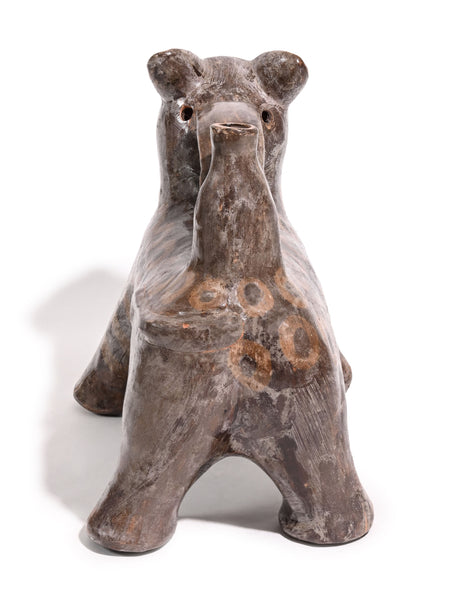 Huaco Silbador-Peruvian Whistling Vessel - Jaguar - Small 2 | mmwv057