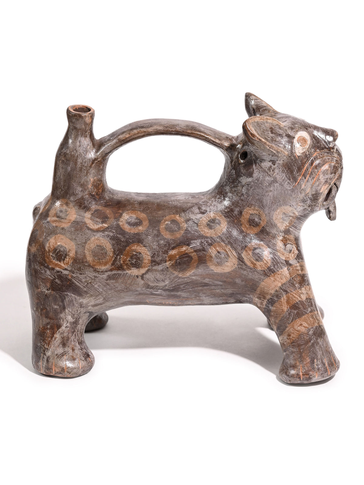 Huaco Silbador-Peruvian Whistling Vessel - Jaguar - Small 3 | mmwv057