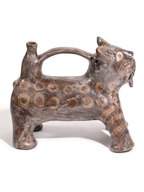 Huaco Silbador-Peruvian Whistling Vessel - Jaguar - Small 3 | mmwv057