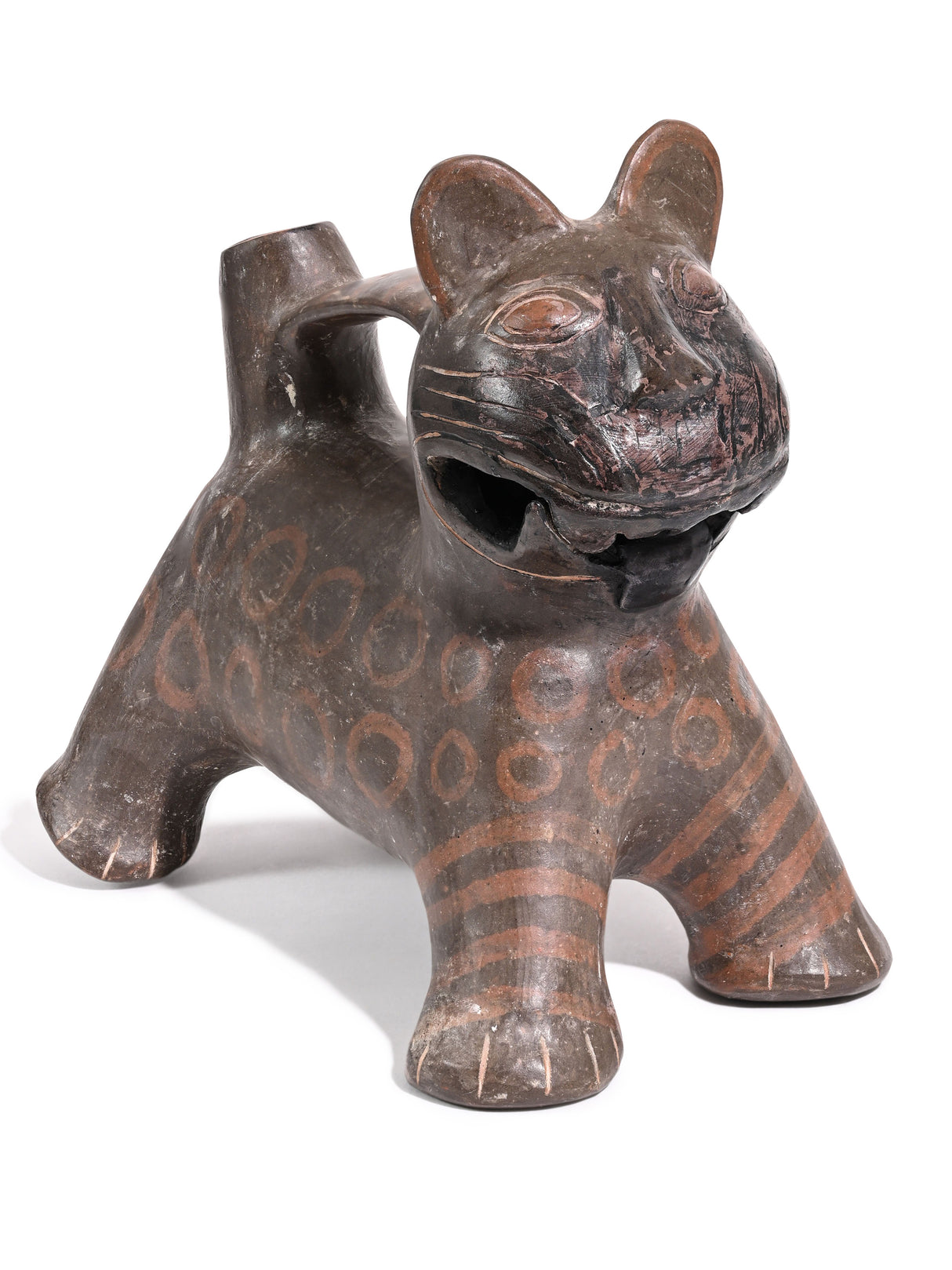 Huaco Silbador-Peruvian Whistling Vessel - Jaguar - Small 4 | mmwv057