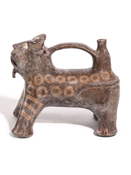 Huaco Silbador-Peruvian Whistling Vessel - Jaguar - Small 4 | mmwv057
