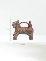 Huaco Silbador-Peruvian Whistling Vessel - Jaguar - Small Dimension | mmwv057