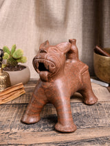 Huaco Silbador-Peruvian Whistling Vessel - Jaguar