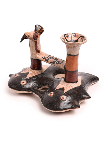 Huaco Silbador-Peruvian Whistling Vessel - The Fish & The Hummingbird 1 | mmwv058