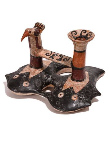 Huaco Silbador-Peruvian Whistling Vessel - The Fish & The Hummingbird