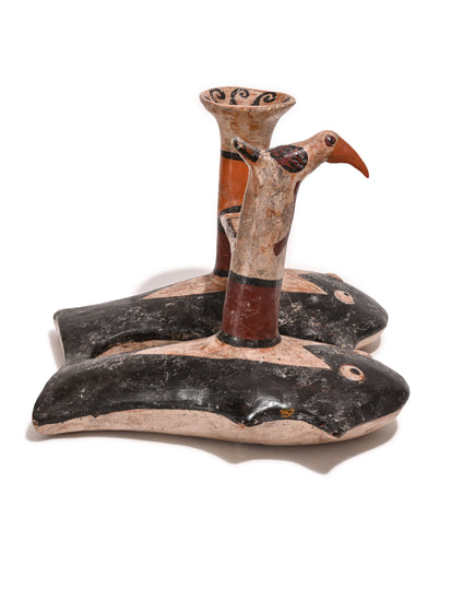 Huaco Silbador-Peruvian Whistling Vessel - The Fish & The Hummingbird 3 | mmwv058
