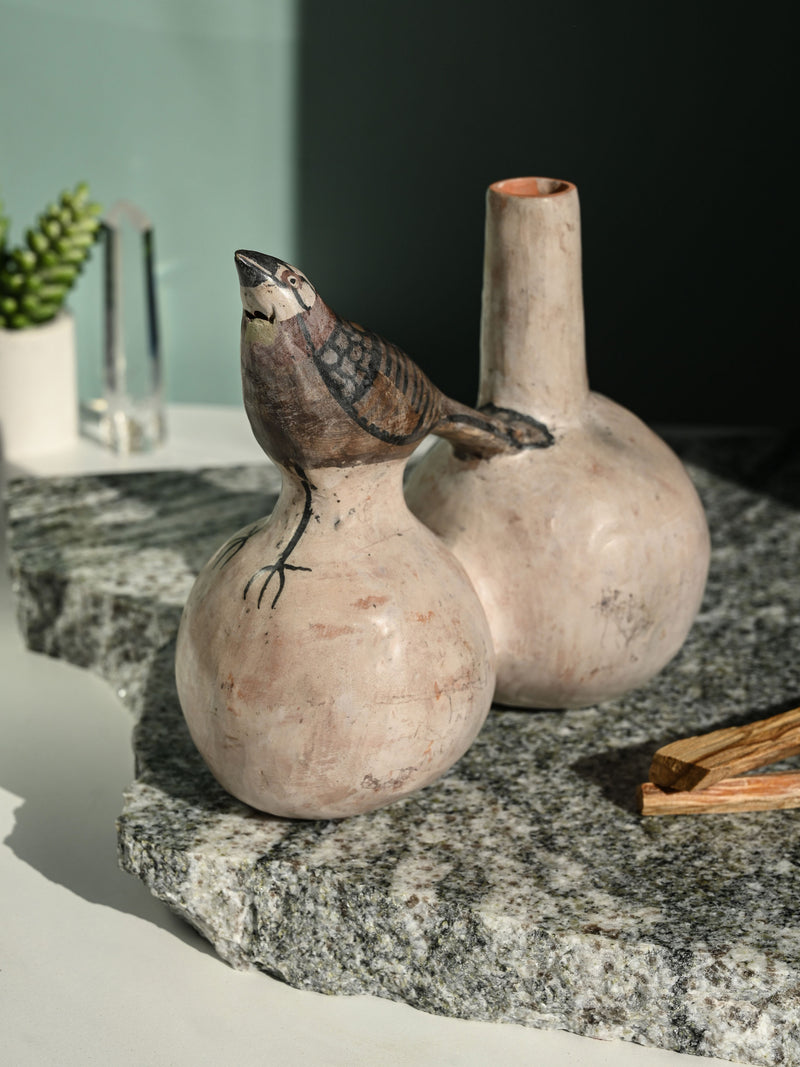 Huaco Silbador-Peruvian Whistling Vessel - The Sparrow