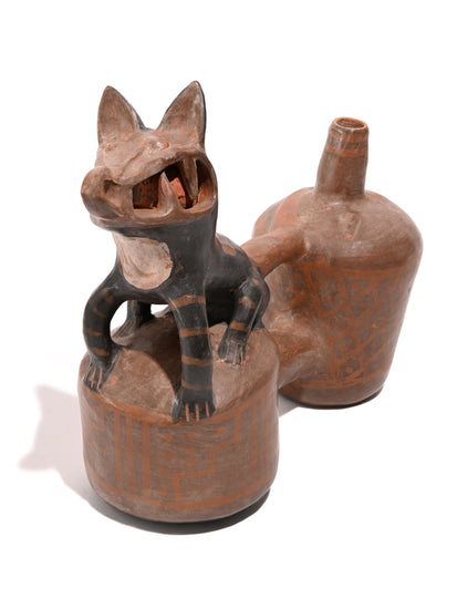 Huaco Silbador-Peruvian Whistling Vessel - The Happy Fox | mmwv061