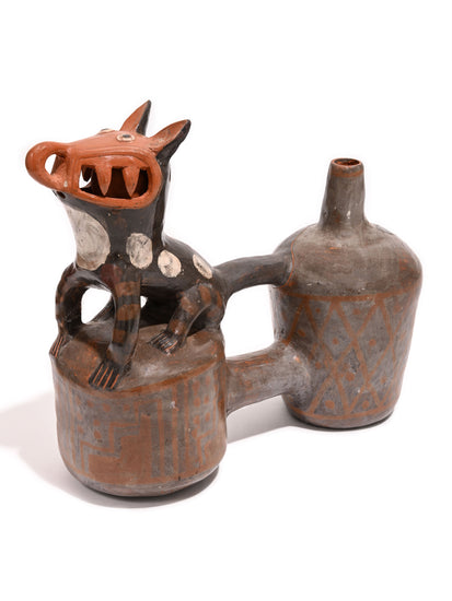 Huaco Silbador-Peruvian Whistling Vessel - The Happy Fox 3 | mmwv061