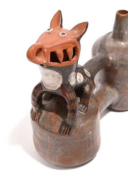 Huaco Silbador-Peruvian Whistling Vessel - The Happy Fox 4 | mmwv061