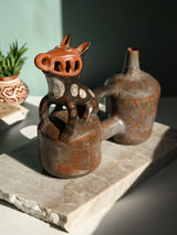Huaco Silbador-Peruvian Whistling Vessel - The Happy Fox | mmwv061
