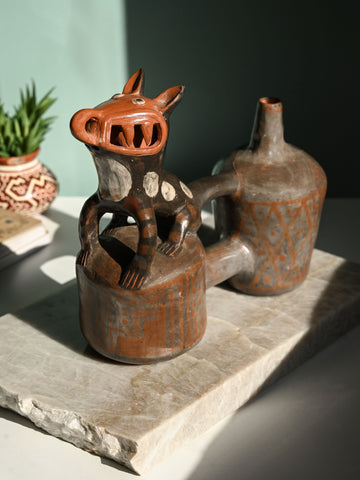 Huaco Silbador-Peruvian Whistling Vessel - The Happy Fox