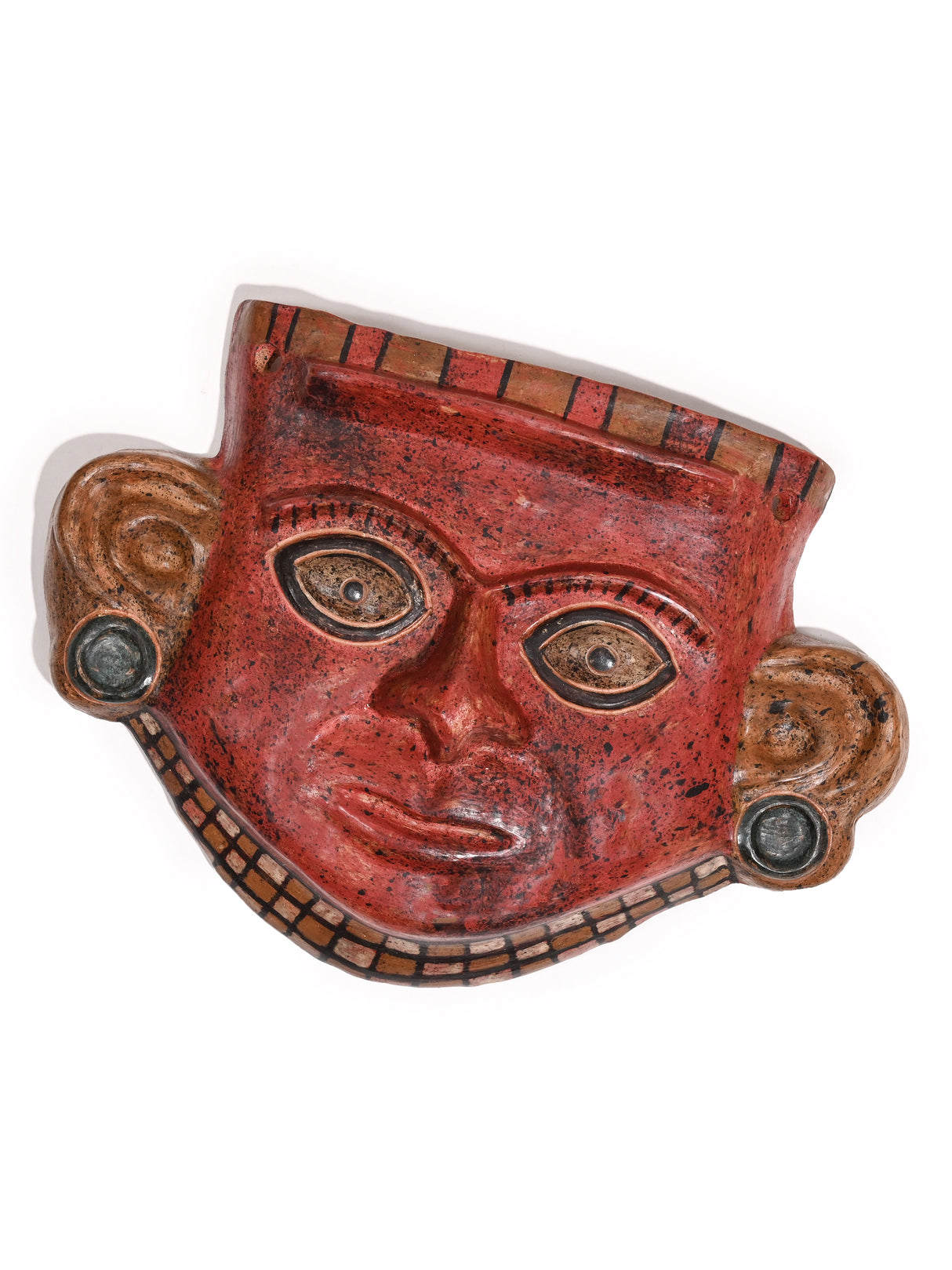 Lambayeque Ceremonial Huaco Silbador - Whistling Mask 1 | mmwv065