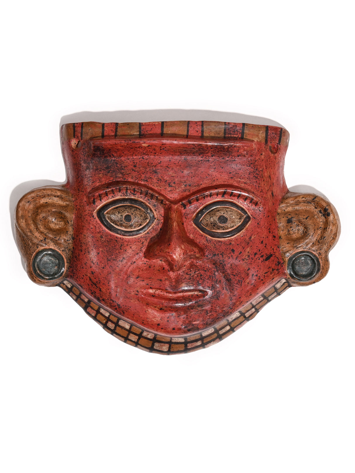 Lambayeque Ceremonial Huaco Silbador - Whistling Mask 3 | mmwv065