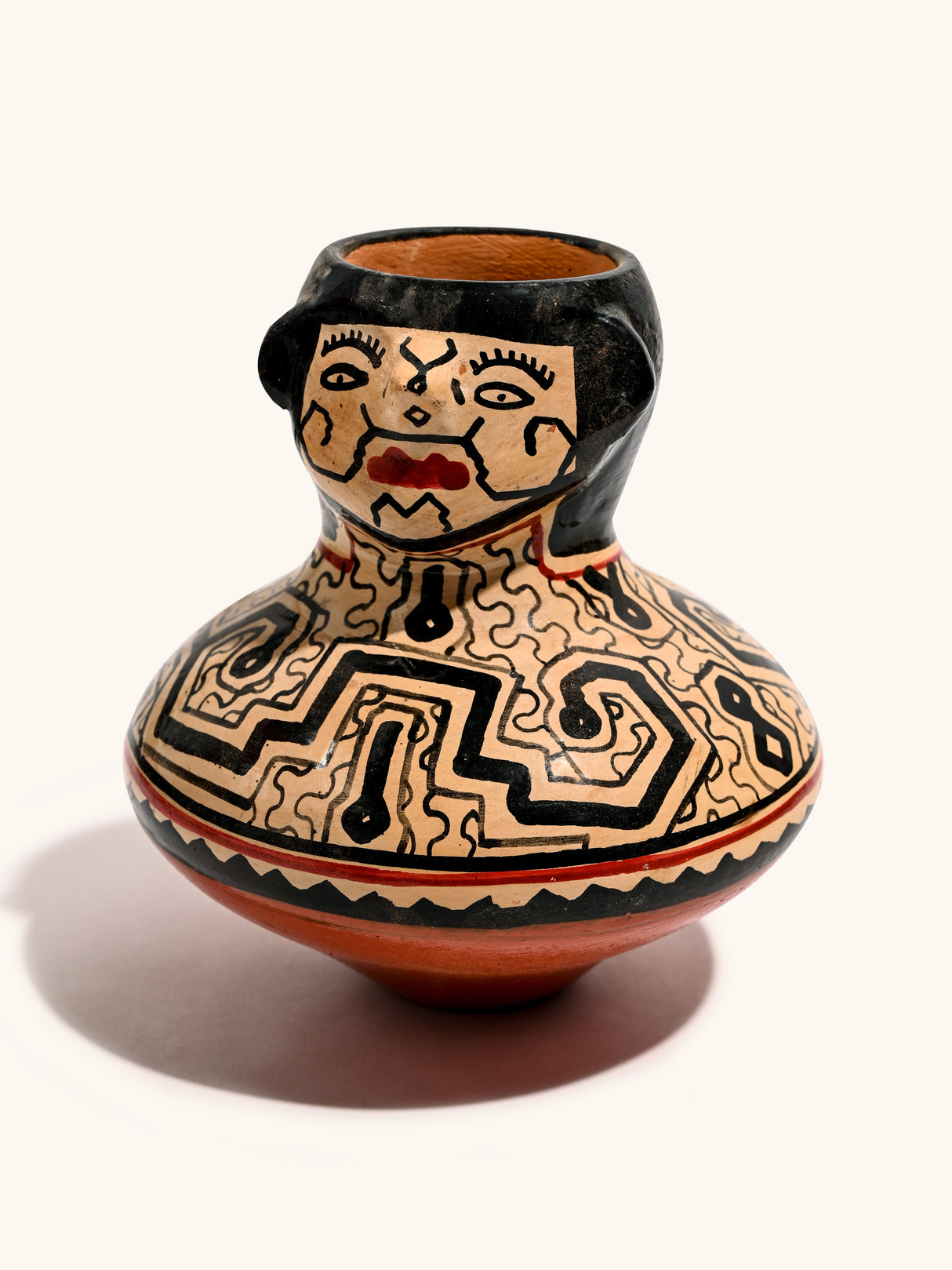 Shipibo Amazon Jungle Ceramic Effigy Vessel