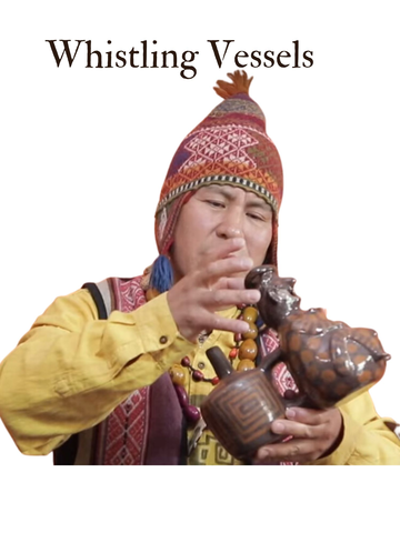 Ocarina Biphonic 6 Note Whistle Moche Noblewoman Vid | mmo7