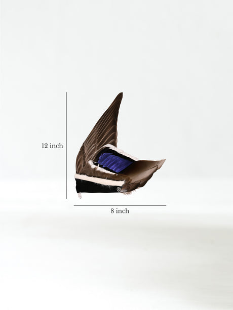 Sacred Flight Feather Fan Dimension | si0582