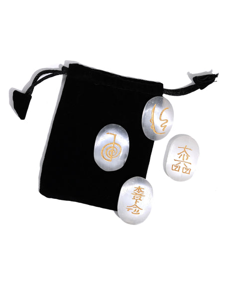 si0042 | Stone Reiki Sets Selenite Usai Reiki Set