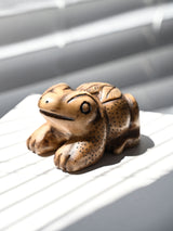 Hand Carved Stone Frog