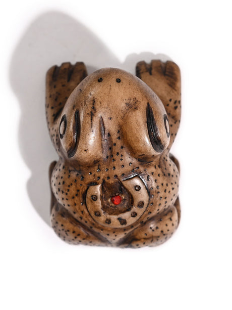 Hand Carved Stone Frog - Horseshoe 1 | si0156
