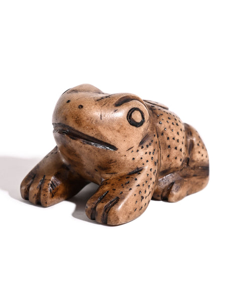 Hand Carved Stone Frog - Horseshoe 3 | si0156