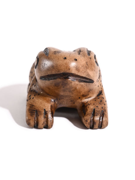 Hand Carved Stone Frog - Horseshoe 4 | si0156