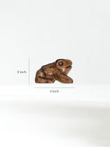 Hand Carved Stone Frog - Horseshoe Dimension | si0156