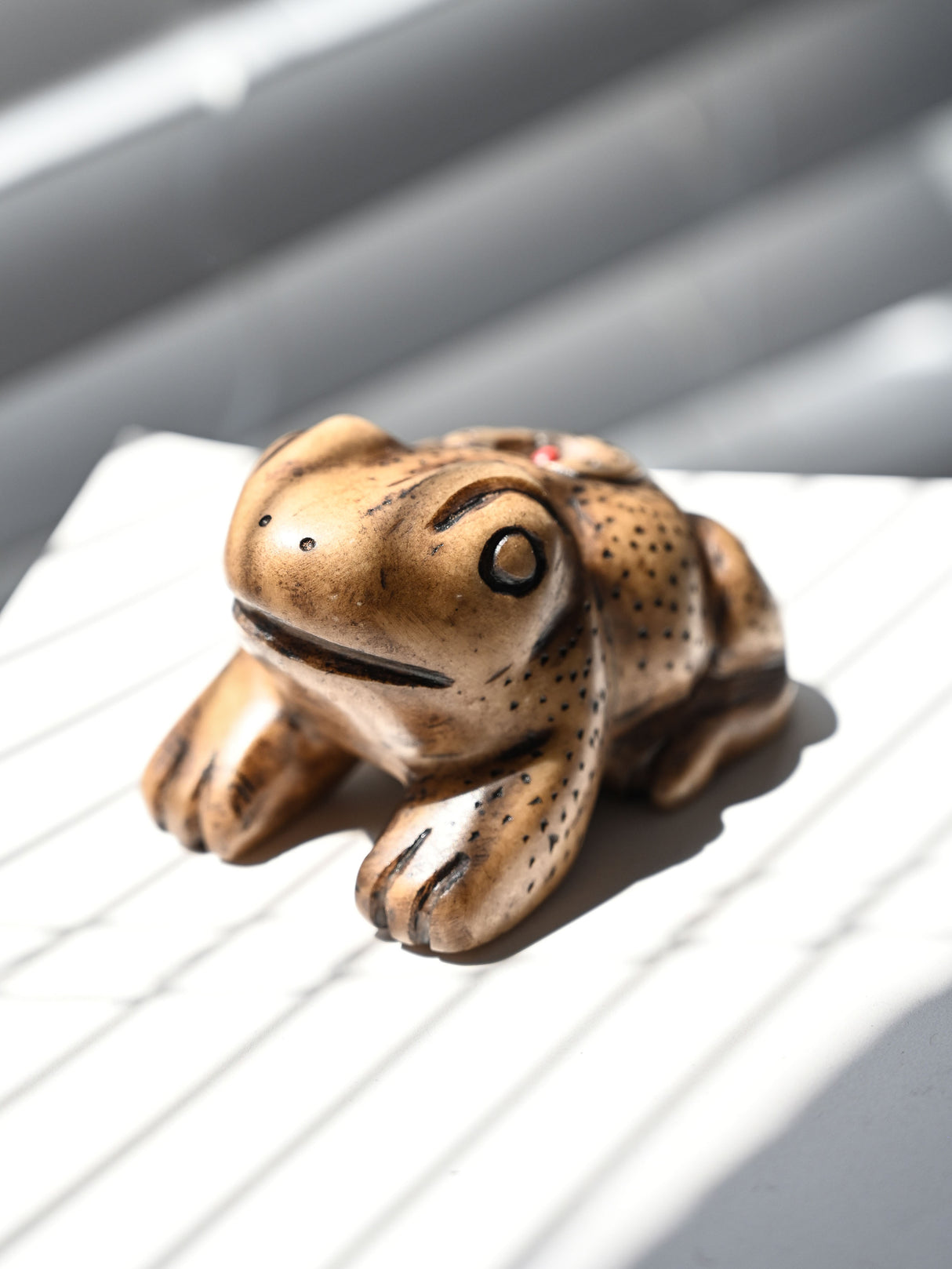 Hand Carved Stone Frog