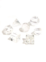 Sacred Geometry Set - Crystal Platonic Solids - 7 piece