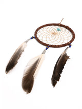 Turquoise Stone Dreamcatcher | si0374-Chocolate-Blue