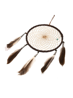 6" Turquoise Stone Dreamcatcher | si0375-Chocolate-Black