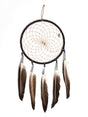 6" Turquoise Stone Dreamcatcher | si0375-Chocolate-Blue