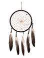 6" Turquoise Stone Dreamcatcher | si0375-Chocolate-Turquoise