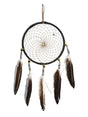 6" Turquoise Stone Dreamcatcher | si0375-Chocolate-Yellow