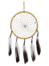 6" Turquoise Stone Dreamcatcher | si0375-Natural-Light-Purple