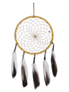 6" Turquoise Stone Dreamcatcher | si0375-Natural-Light-Purple