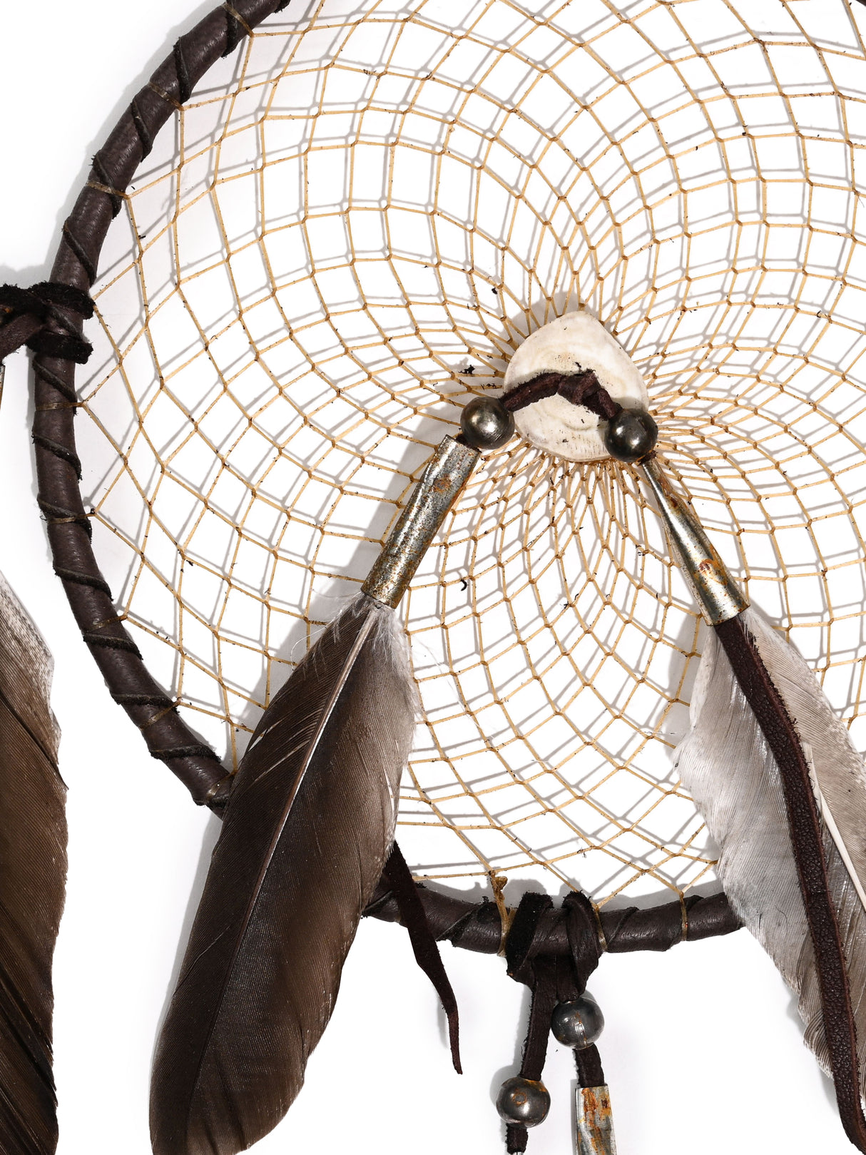 6" Bone Charm Dreamcatcher | si0376-Chocolate