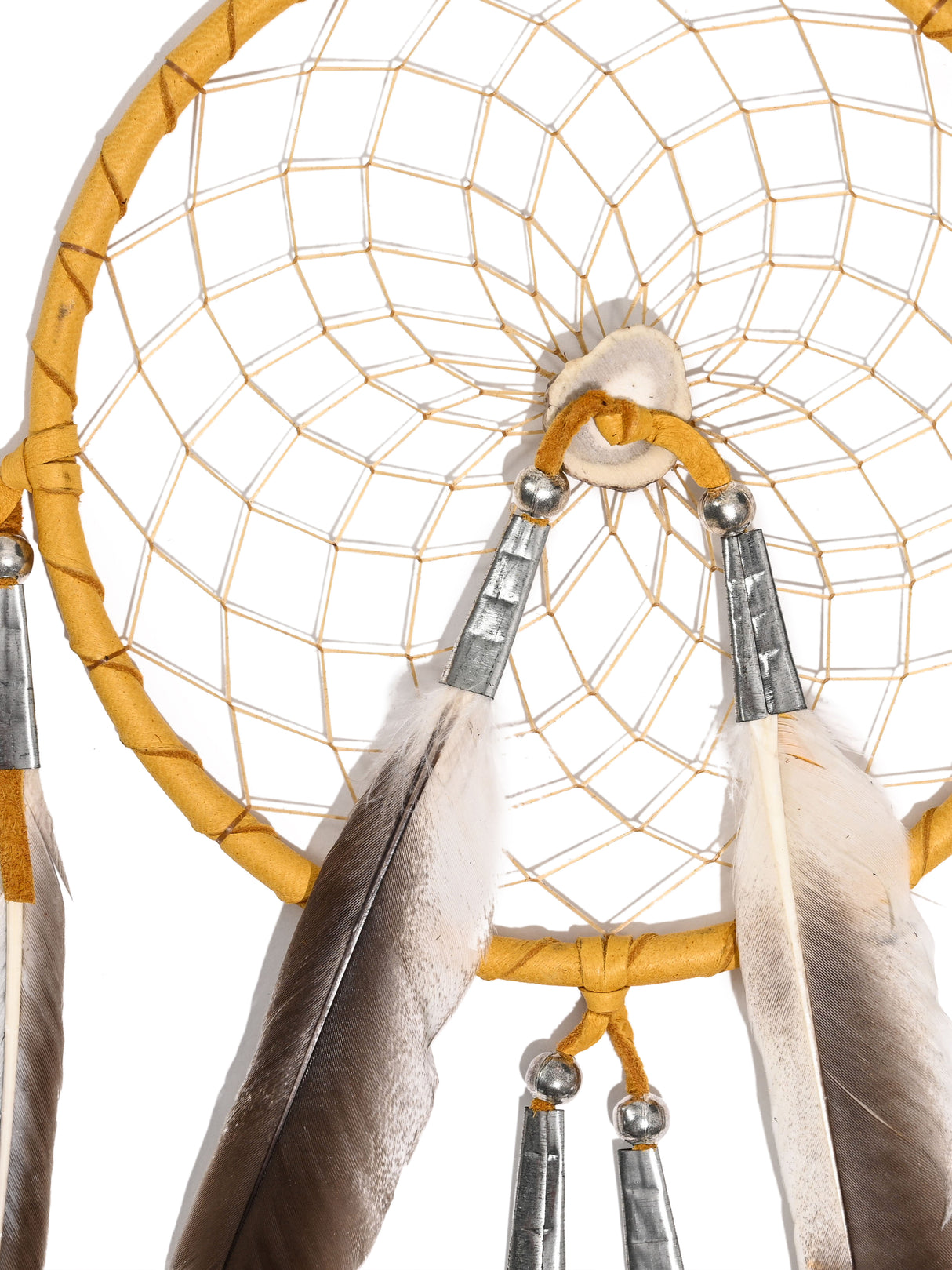 6" Bone Charm Dreamcatcher | si0376-Gold
